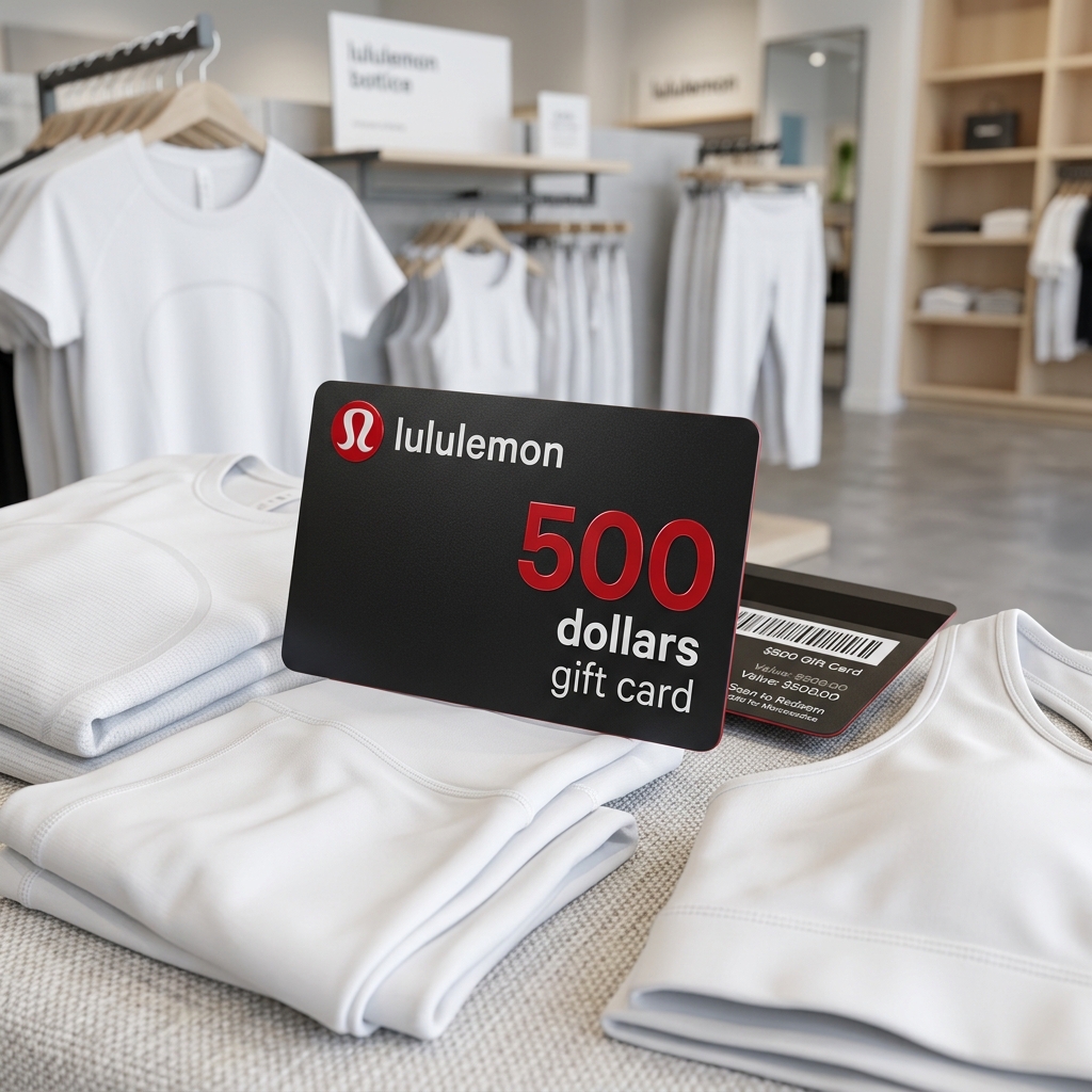 $500 Lululemon Activewear Gift Voucher